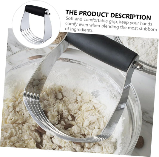 Manual Stainless Steel Dough Cutter Pastry Blender Ergonomic Baking Utensils for Smooth Mixing for Home Bakers Pastry Chefs
