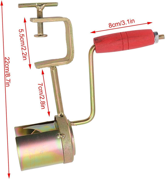 Hand Crank Corn Thresher, Manual Corn Thresher Efficient Peeling Firm Clamping Comfortable Wood Handle Manual Corn Sheller Stripper