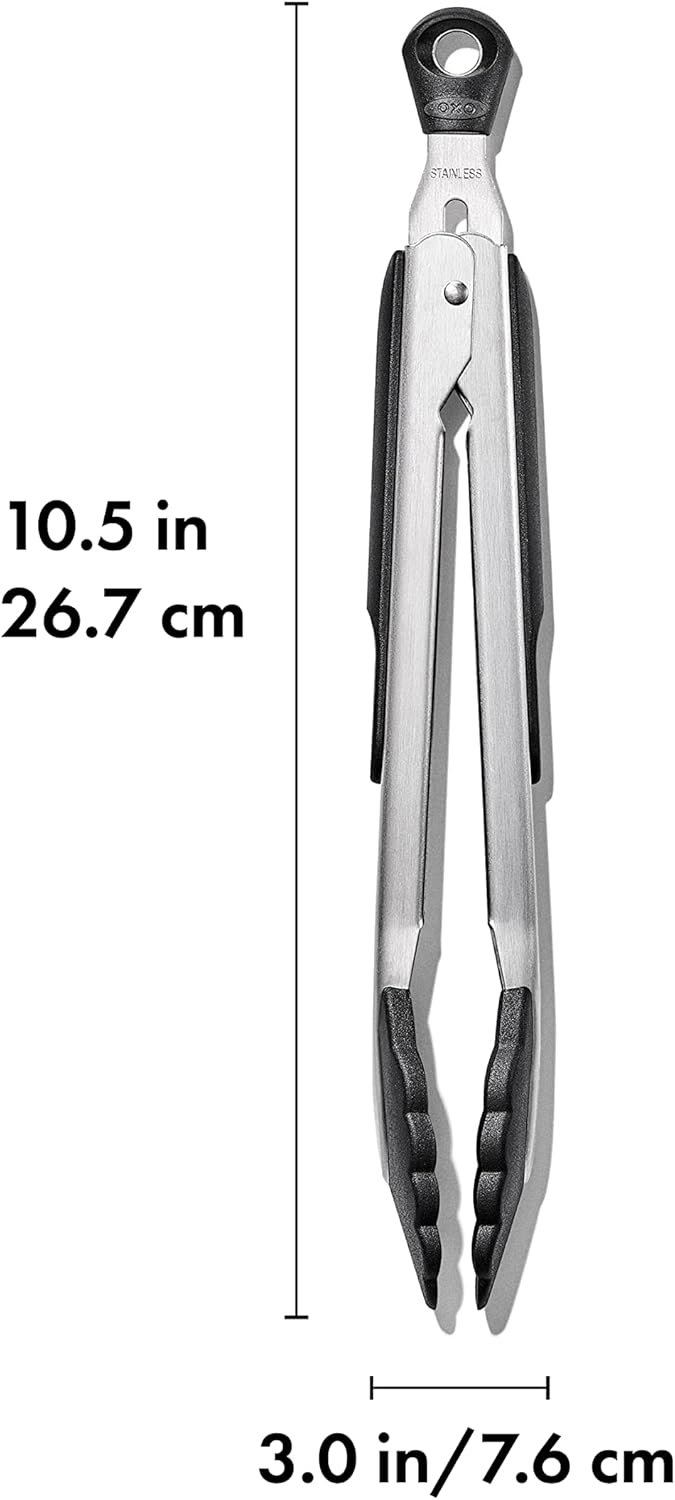 Good Grips 2-Piece Tongs with Nylon Heads Set