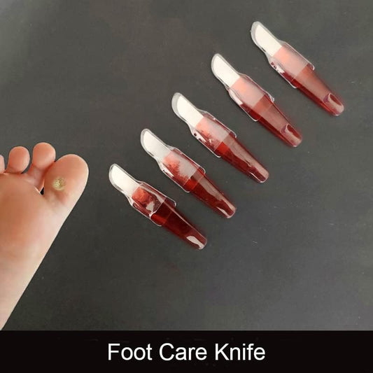 5 Pack Corn Removal Tool for Feet Mini Knives Stainless Steel Pedicure Knife Corn Callus Shaver Foot Dead Hard Thick Skin Remover Gray Nail Polish Cuticle Trimmer Heel Scraper Pedestal Care