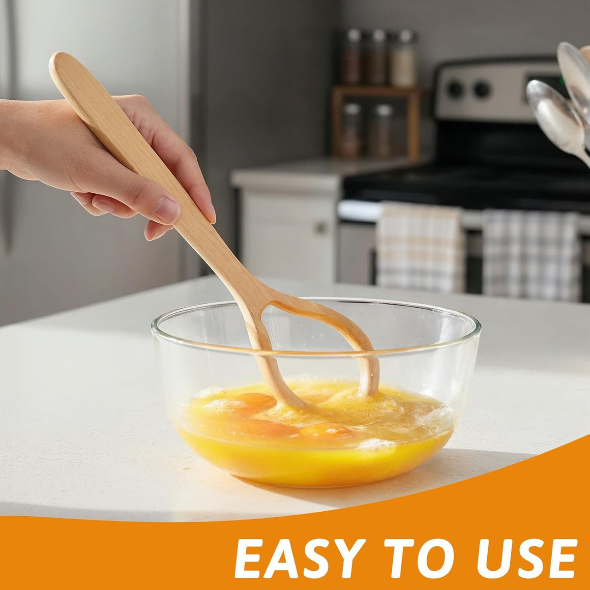 12 Inch Dough Whisk Wooden Danish Dough Whisk Bread Whisking Tool | Mixing Sourdough Batter Preparation Egg and Flour Mixer Whisks Traditional Bread Baking Supplies for Pastries Egg Pizza