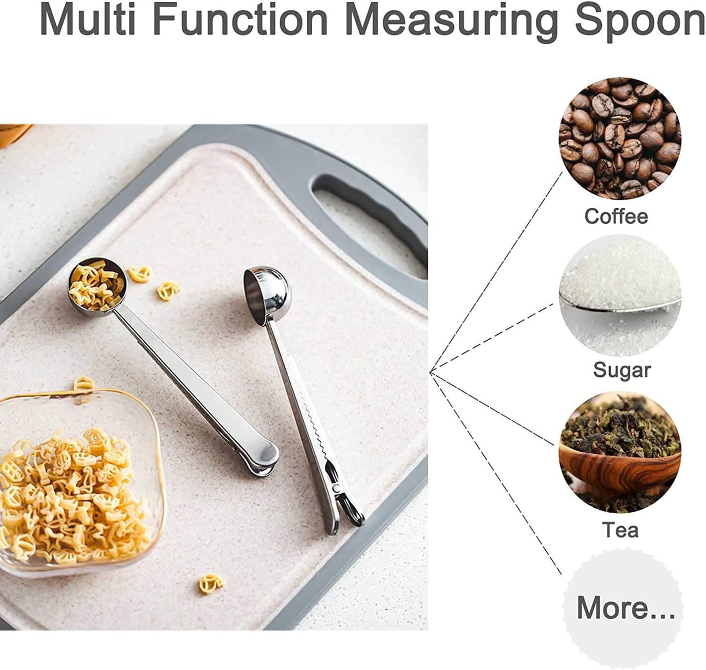 Plastic Coffee Scoops, 2 Tbsp Coffee Scoop with Brush & Espresso Grinder Brush for Ground Coffee Cleaning Tea Power, Coffee Tool for Barista Home Kitchen Café,4 Pack