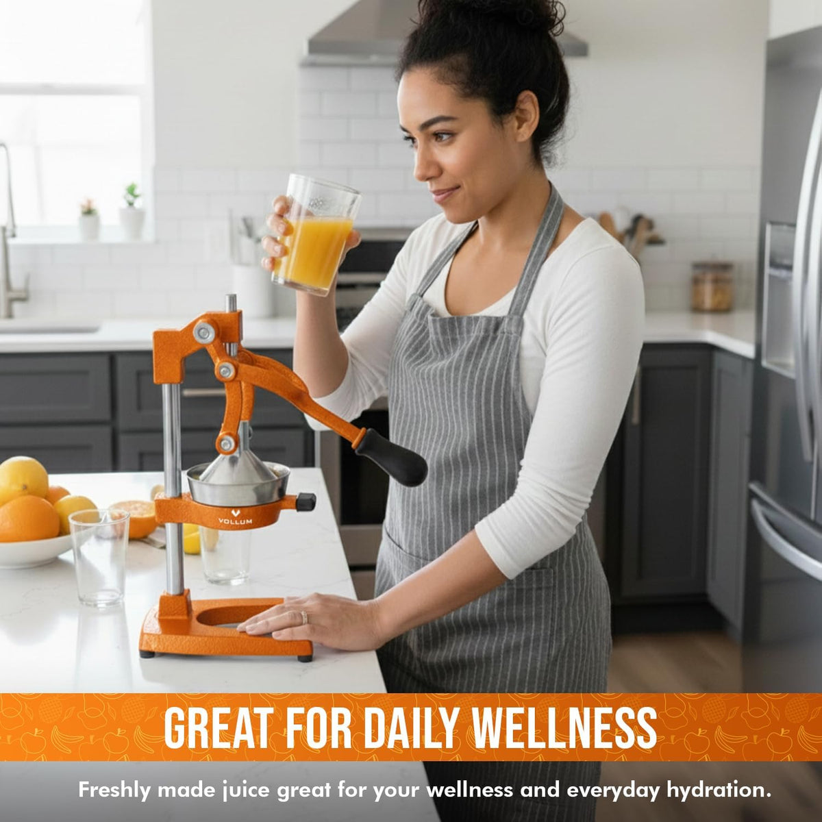 Manual Citrus Juicer Squeezer – Stainless Steel, Cast Iron