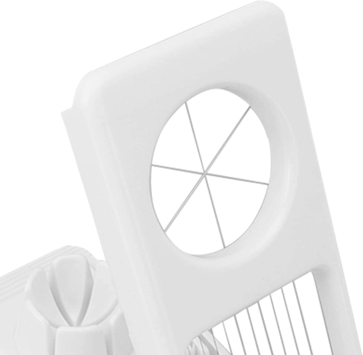 Egg Slicer Cutter, 2 in 1 Small Fruit Banana Slicer Strawberry Egg Cutter Home Kitchen Bar Tool Upgraded Egg Slicer Heavy Duty Aluminium Slicer Egg Slicer for Hard Boiled