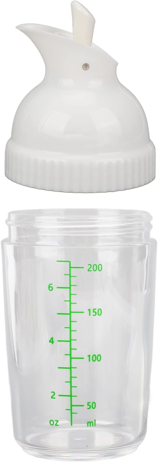 Salad Dressing Shaker, Salad Dressing Shaker BPA Free Prevent Leakage Salad Dressing Jar with Lid for Kitchen (Black) (green) 200ml