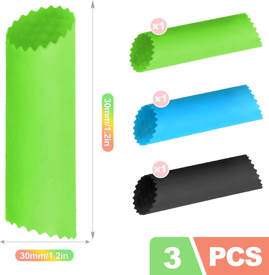 3-Piece Silicone Garlic Peeler & Press Set – Quick Garlic Prep Tool with Food-Grade Silicone, No-Squeeze Design, Easy-Clean Kitchen Gadget for Home & Restaurant Use