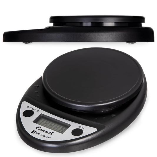 San Jamar Primo NSF Listed Digital Scale, 11 lb/5 kg, Black (SCDGP11BK)