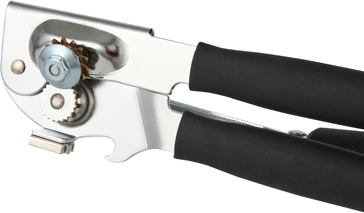 Red Carbon Steel Handheld Crank Can Opener