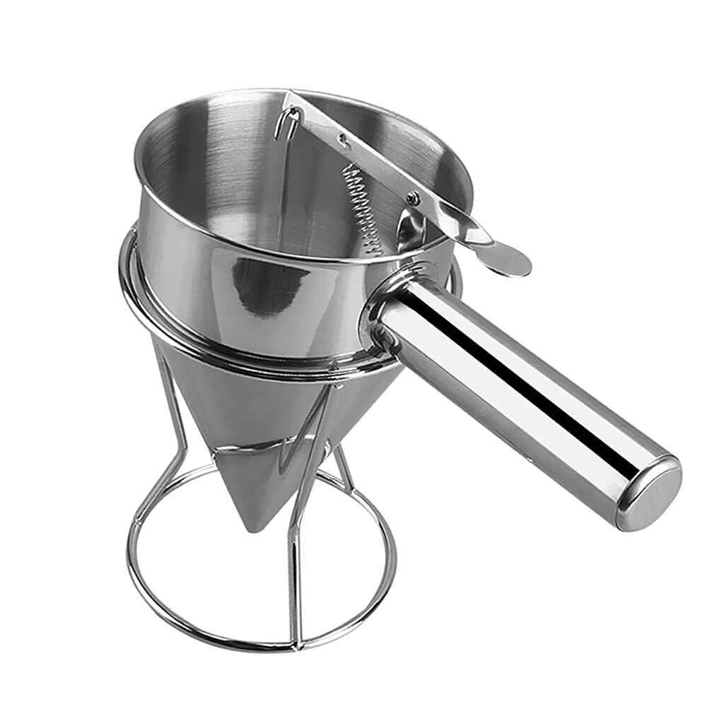 Stainless Steel Funnel Octopus Balls Funnel Tool, Waffle Batter Dispenser Pancake Maker Cooking Tools