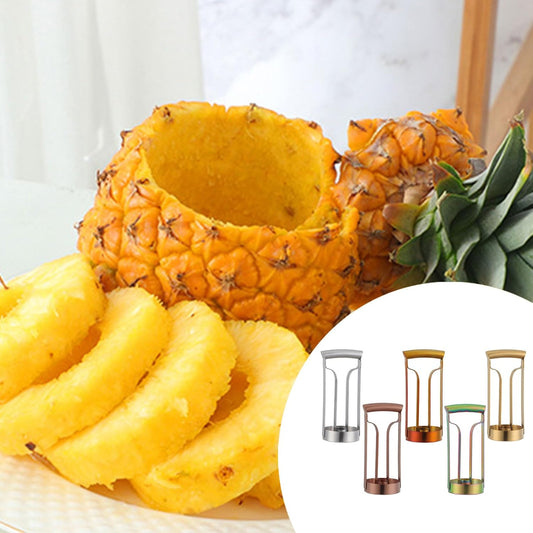 Stainless Steels Pineapple Peeler Corer Cutter Tool Portable Fruit Slicers Kitchen Tool Quick Pineapple Meat Pickers For Home Picnics Party Travel