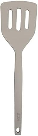 Tovolo Elements Silicone Spatula Turner Set Kitchen Utensils Heat Resistant 600F Easy Clean Dishwasher Safe Nonstick Spatula Turner Bundle Cookware for Cooking Baking Mixing Tools, Thyme Green