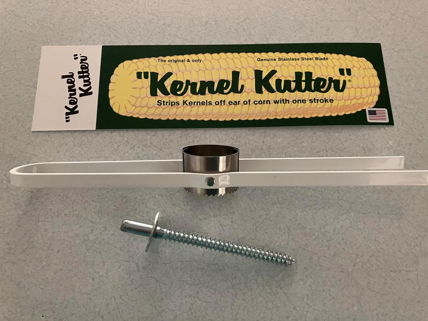The Original Kernel Kutter (Sweet Corn Cutter, Stripper, peeler) with Bit "proudly made in the USA"