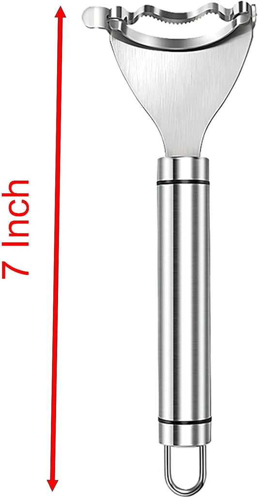 Corn Peeler, 2 Pcs 7 Inch Stainless Steel Corn Scraper for Corn Kernels Removes from Corn Cobs In Seconds (2)