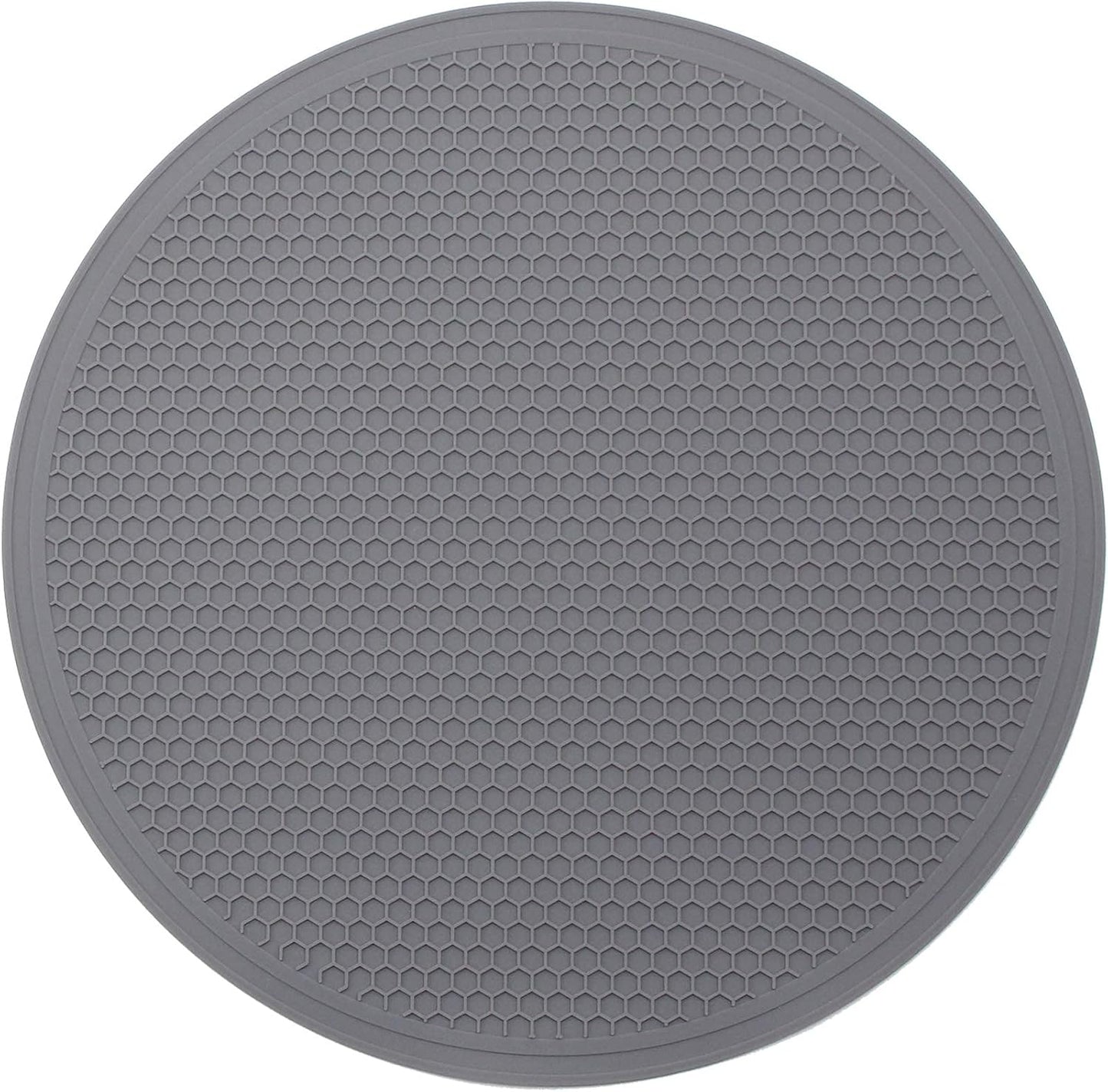 Silicone Microwave Mat - 11.7" x 11.7" - Non-Slip Silicone Trivet, Hot Pot Holder, Jar Opener, Dishwasher Safe