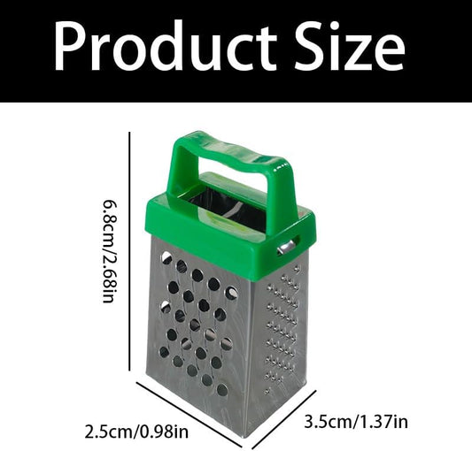 8 Pcs Mini Cheese Grater,Kitchen Small Gadget with 4-Side Stainless Steel Box Grate for Vegetables,Cheese,Potatoes,Chocolate