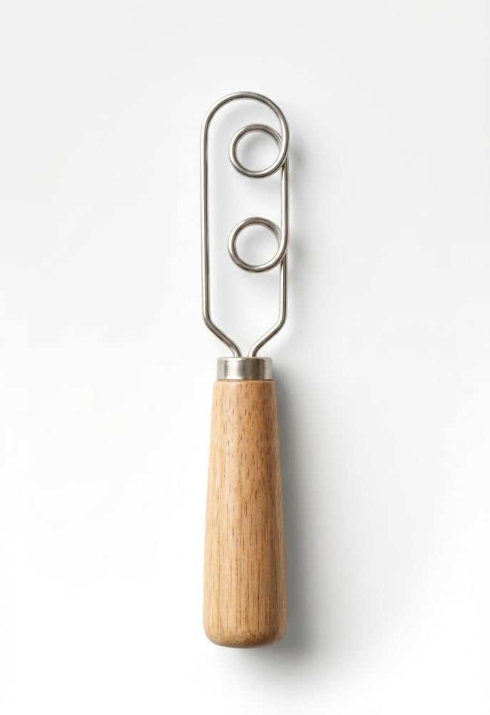Sourdough Starter Stirring Hook and Danish Dough Whisk | Small Size to Fit in Jars | Improve the Mixing Standard Of Your Starter For Better Baking Results | .