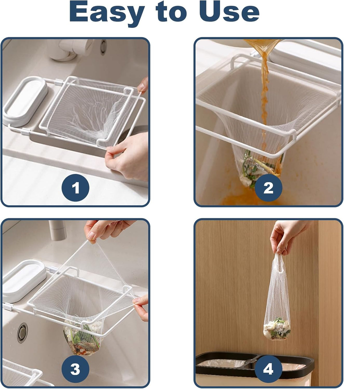 250 Pack Disposable Drain Covers, Disposable Mesh Sink Strainer Pouches for Sourdough, One Use Sourdough Drain Catcher Mesh Cover Nets for Kitchen Sink, Strainer Pouches Kitchen and Bathroom