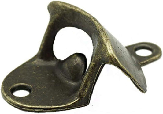20 Pack Bottle Opener Wall Mounted | Vintage Beer Bottle Opener with Screws for Bars KTV Hotels Homes, (Bronze)