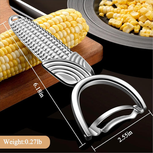 Corn Peeler Corn Stripper Kernel Remover for Corn on the Cob | Stainless Steel Stripper,corn cob peeler stripper,corn cob stripper tool,stripping tool,Corn-shaped handle,corn on the cob