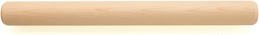 Fletchers' Mill Bakery Rolling Pin, Maple - 18.5 Inch, Professional Rolling Pin for Baking, Pasta, Pie, Cookie Dough, MADE IN U.S.A.