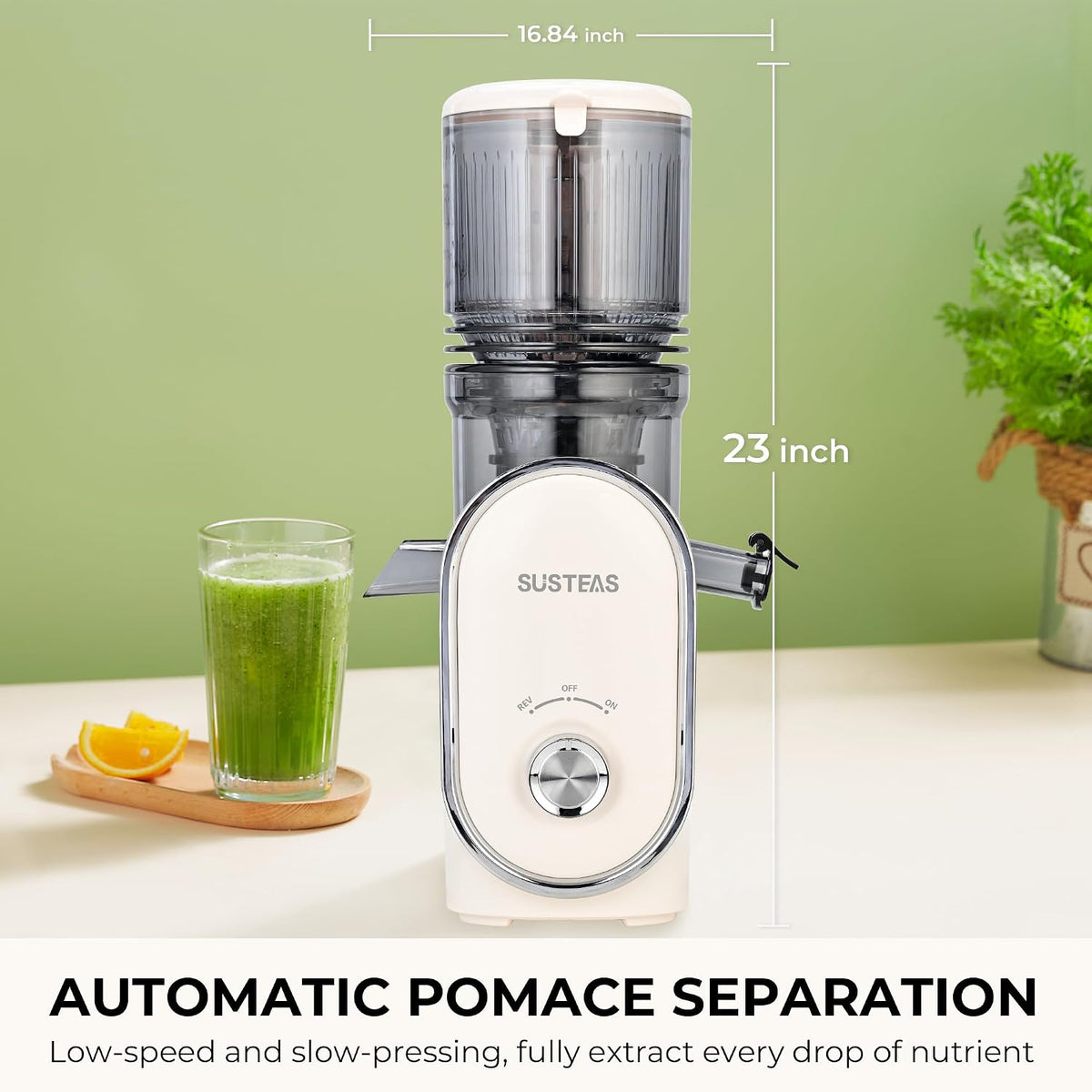 Juicer Machines with 5.3" Extra Wide Chute, Whole Fruits Vegetables