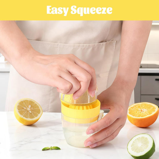 Lemon Squeezer Juicer Maker for Citrus Orange,Hand Juicer Manual Press | Easy to Clean and Use Juicer(Yellow)