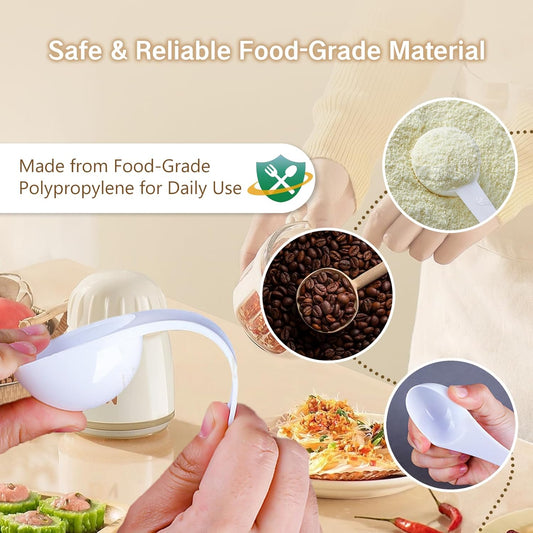 10Pcs Plastic Measuring Spoons Set Gram Cup Powder Scoops 0.25g 0.5g 1g 1.5g 2g 3g 5g 7.5g 10g 15g Adjustable Measuring Spoons for Powder Bead Coffee Spices Dry Goods