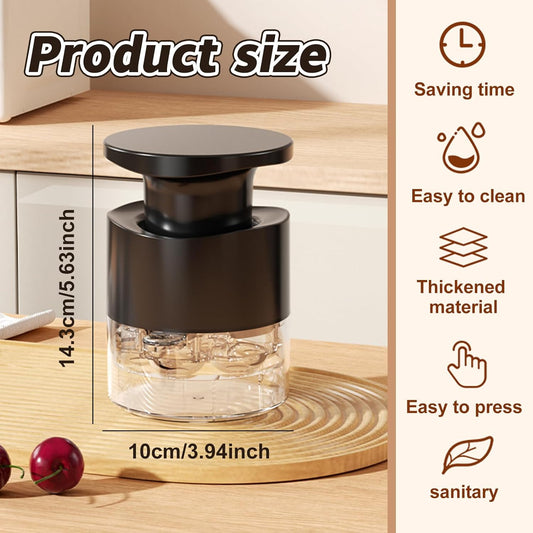 Cherry Pitter Multiple, Quick Release Multi Cherries Stoner Pitter 7-in-1, Push Button Cherry Core Pitter Tool with Splatter Protector, Pit Seed Remover for Making Jam Cherry Dishes