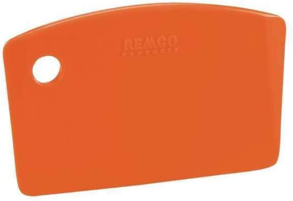 Remco Mini Bench Scraper,Polypropylene,Orange 69597-1 Each