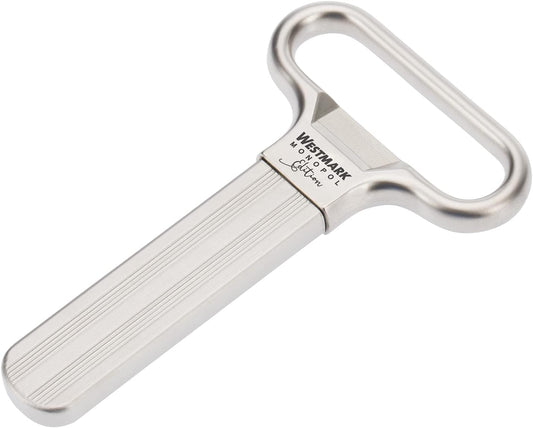Ah-So Wine Opener – 2 Prong Wine Bottle Opener for Vintage Bottles, German Manual Cork Remover, Chrome Finish, Superfine Polished Steel