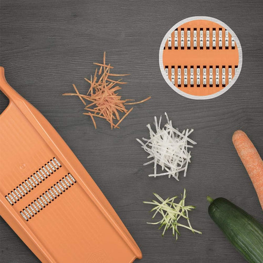 BORNER Roko PowerLine | Vegetable Grater - Quality Made in Germany, Color:Orange