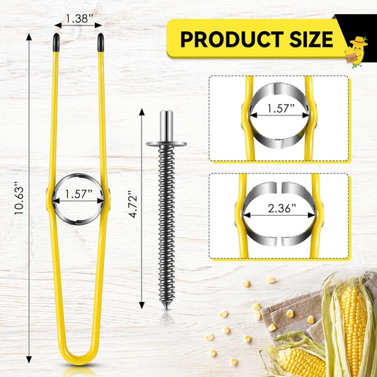 1 Pack Corn Remover Tool with Drill Bit Corn Stripper | Power drill compatible, Adjustable corn corer, Quick kernel removal, Meal prep & canning