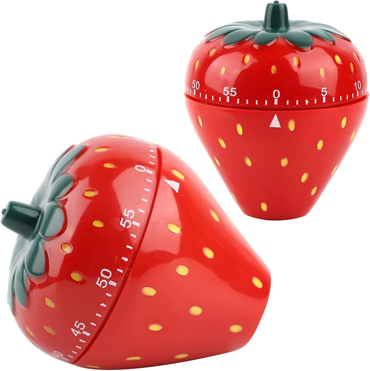 Mechanical Kitchen Timer, Egg Timer Cute, Wind up Timer Manual, Visual Timer, Cooking Timer Trawberry Shaped for Classroom Hard Boiled Eggs
