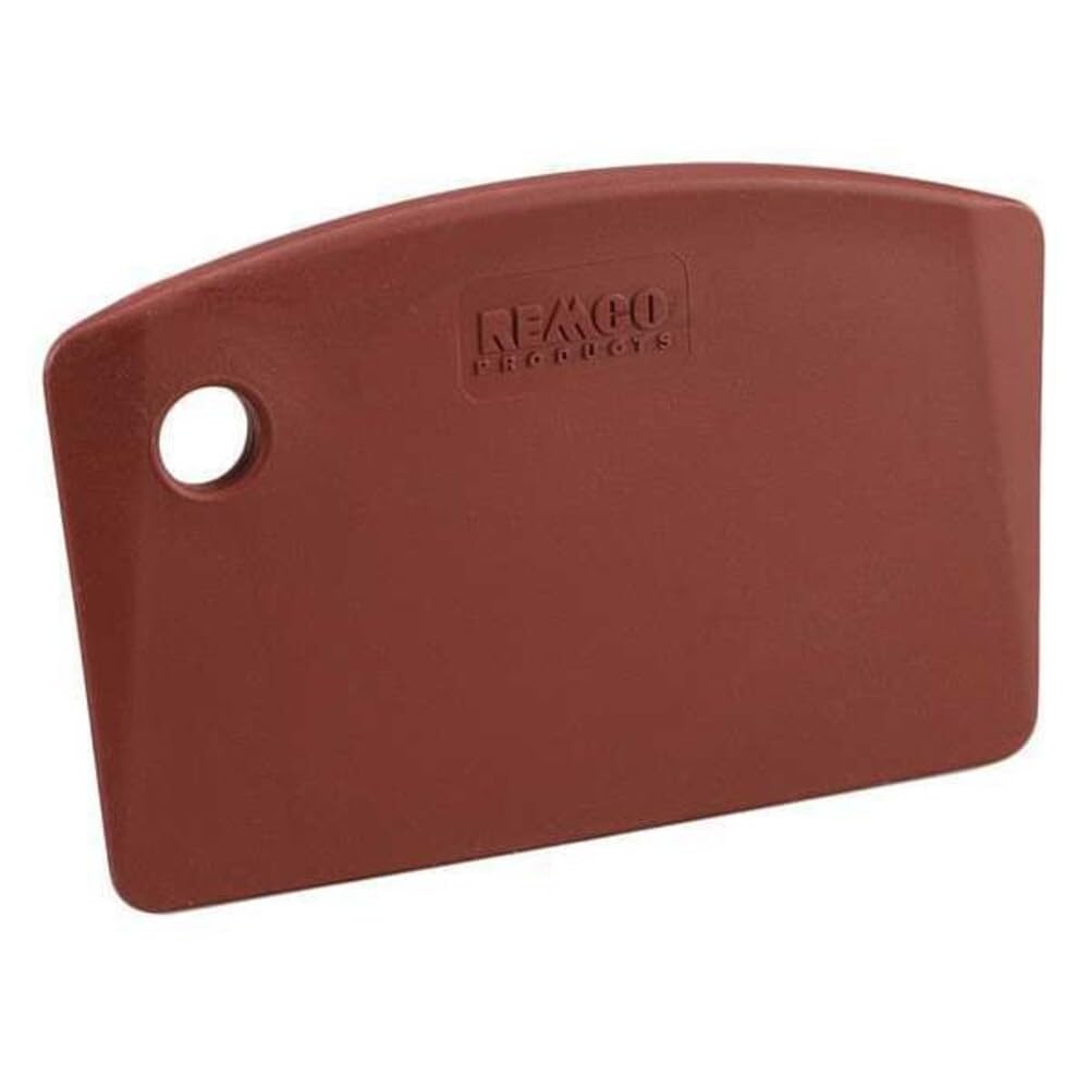 Remco - A Vikan Company 6959MD4 Red Polypropylene Metal Detectable Bench Scraper, Injection Molded Blade, 3.5" L x 5.5" W, 1 Piece
