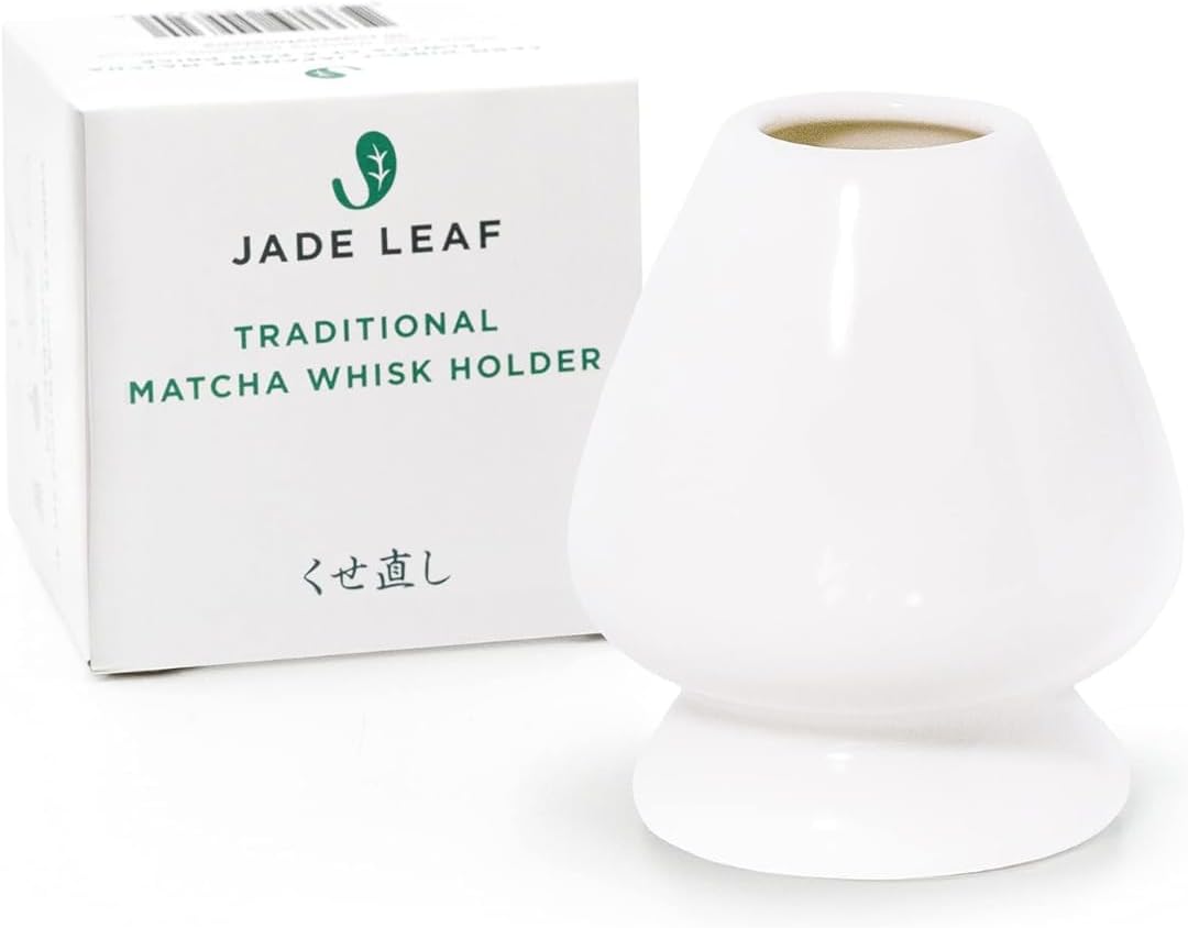 Jade Leaf Matcha - Traditional Starter Set - Japanese Matcha Gift Set Includes: Bamboo Whisk (Chasen), Scoop (Chashaku), Stainless Steel Sifter, Fully Printed Handbook