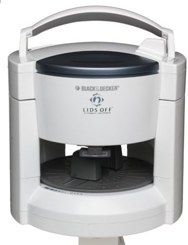 Black+Decker JW200 Lids Off Jar Opener, White