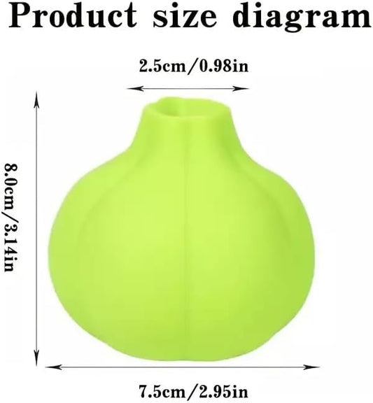 Green Silicone Garlic Peeler Tube ? Quick & Mess-Free Garlic Skin Remover, Food-Safe, Flexible, Non-Slip, Easy-Clean Kitchen Tool for Every Cook