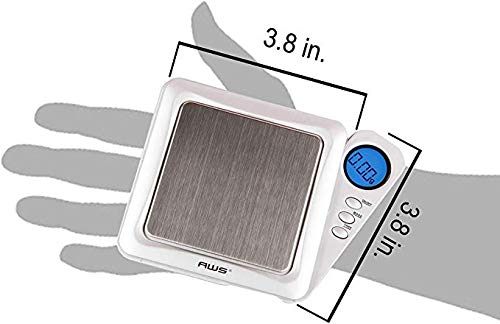 American Weigh Scales Blade Series Digital Pocket Gram Scale 1000g x 0.1g | Precision Mini Scale 0.1g Accuracy, Pocket Scale for Kitchen, Gold, Gems & Coin Scale, Smart Digital & Compact Scale