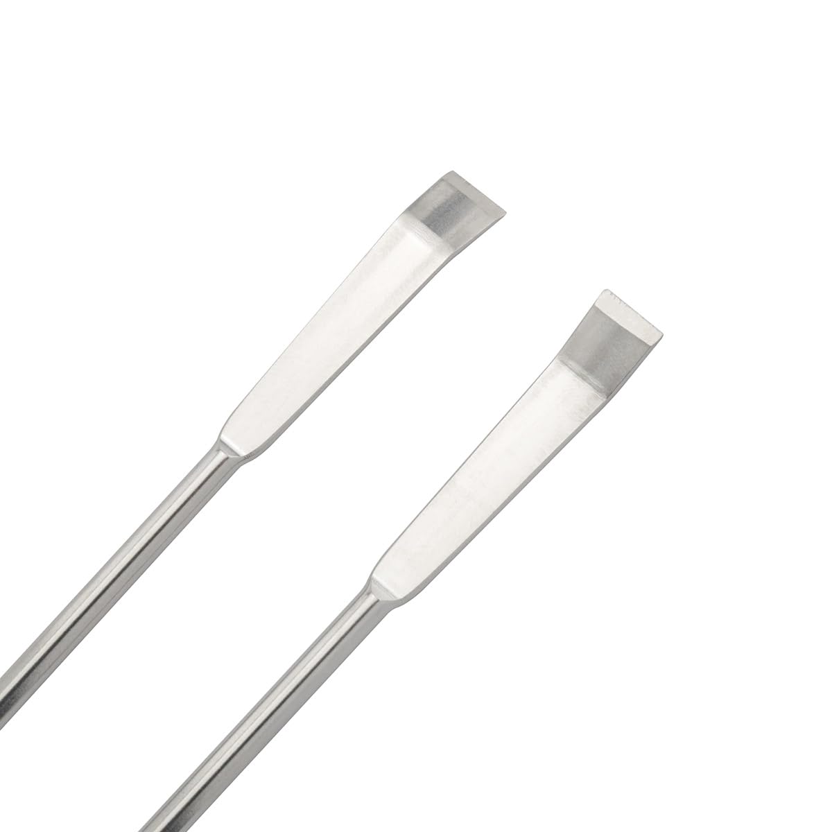 JianLing 2PCS 304 Stainless Steel Miniature Laboratory Sampling Spoon Medicine Spatula 2 in 1 Double Headed Reagent Spoon 125mm for Measuring Powder Or Granular Solid Tools