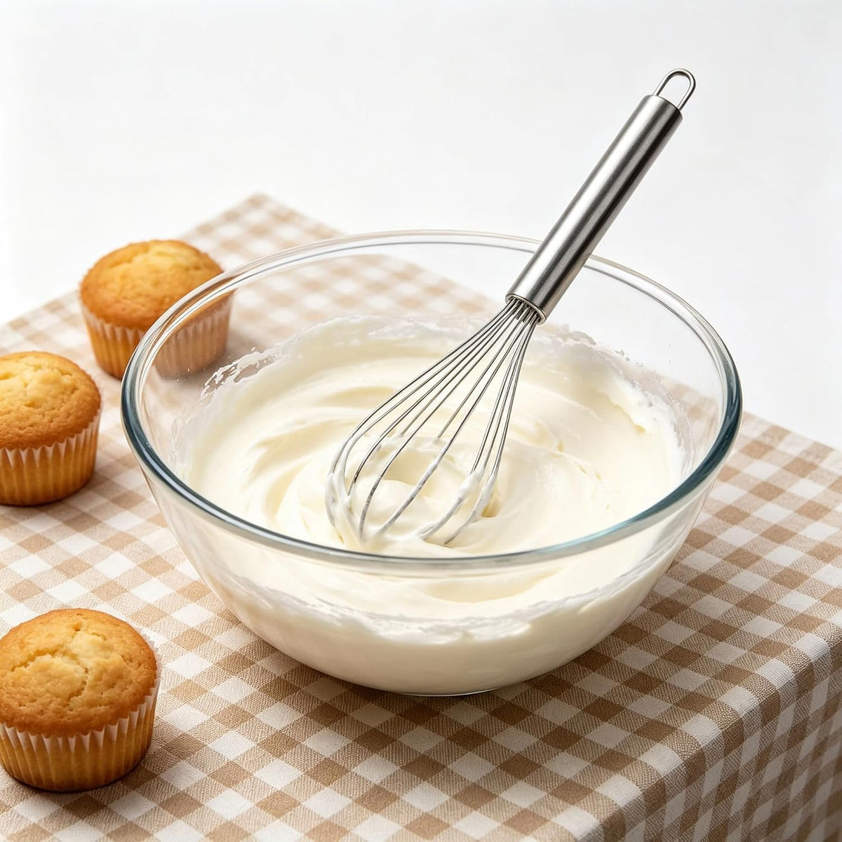 Stainless Steel Whisk Set, 3 Sizes (8", 10", 12") Kitchen Whisks for Cooking, Balloon Wire Whisk for Mixing, Whisking, Beating, Blending, Egg Beater, Baking, Whipping Cream, Frothing Milk