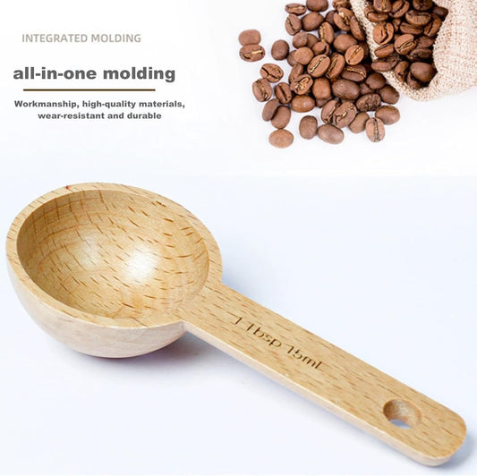 7pcs Wooden Measuring Cups & Spoons Set,Rustic Kitchen Measuring Tools | Solid Beechwood, with Tablespoon Teaspoon,Measuring Spoons Ideal for Dry Ingredients, Baking,Cooking,Home Cooks & Gifting
