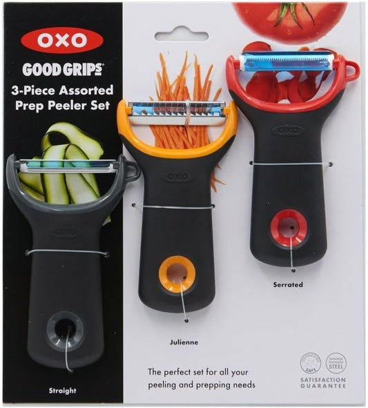 Good Grips 3 Piece Y-Prep Peeler Set