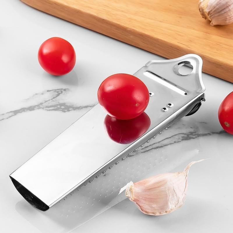 1Set Stainless Steel Multifunctional Kitchen Ginger Garlic Nutmeg Grater with Brush, Nut Walnut Lemon Hand Planer Tool Lemon Zester for Kitchen Hard Cheese Citrus Fruits Garlic Nut and Vegetables