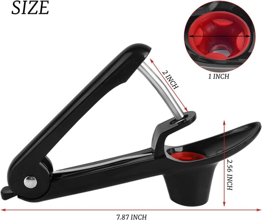 Cherry Pitter - Equipped with Stainless Steel Blade for Quick Cherry Pit Removal, Features Convenient Spring-Back Structure, Suitable for Daily Use for Home Kitchens & Dessert Making, Black