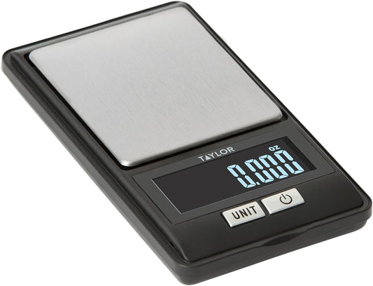 High-Precision Digital Portioning Scale with Cover, 16OZ/500G, Black