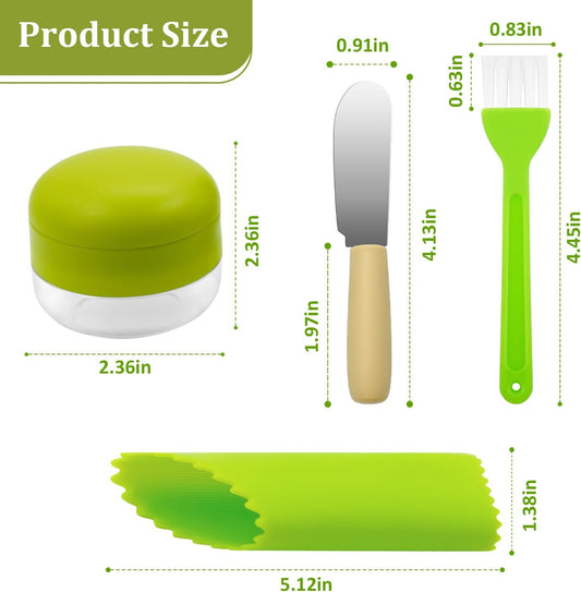 2 Pcs Garlic Press Stainless Steel,Mini Garlic Chopper,with Peeler,Cleaning Brush and Scrapers