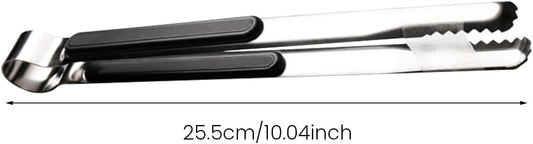 4pcs Stainless Steel Kitchen Tongs, Serving Tongs for Cooking, Non-Slip Easy Grip Handle Food Tongs, for Cooking, Camping BBQ, Serving, Heat Resistant, Food Grade Tongs