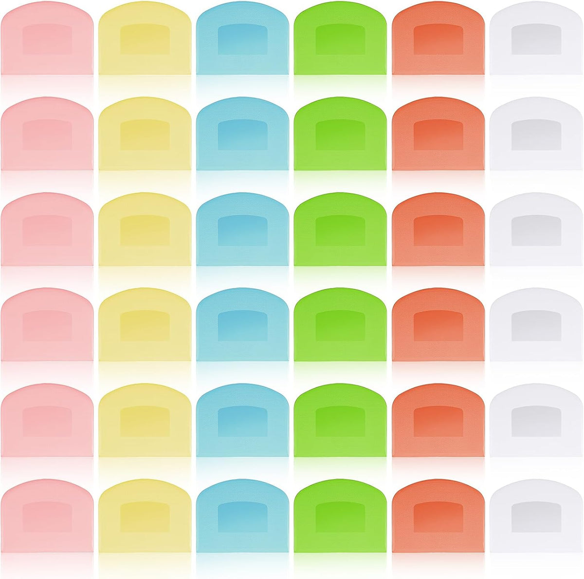 36 Pcs Food Scraper, Flexible Dough Scraper, Multifunctional Kitchen Scrapers Tool, Bread Dough Cutter, Cake Smoother for Icing