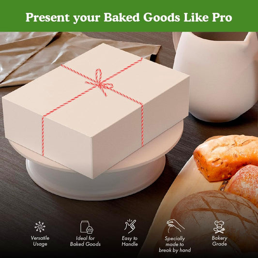Regency Baker's Twine for Pastry Boxes, 2046ft Cone, Red & White 2 Pack