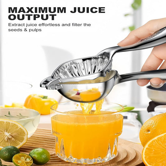 Lightweight Manual Citrus Juicer, Hand Press Lemon Lime Squeezer with Large Capacity, Easy Squeeze Professional Fruit Press